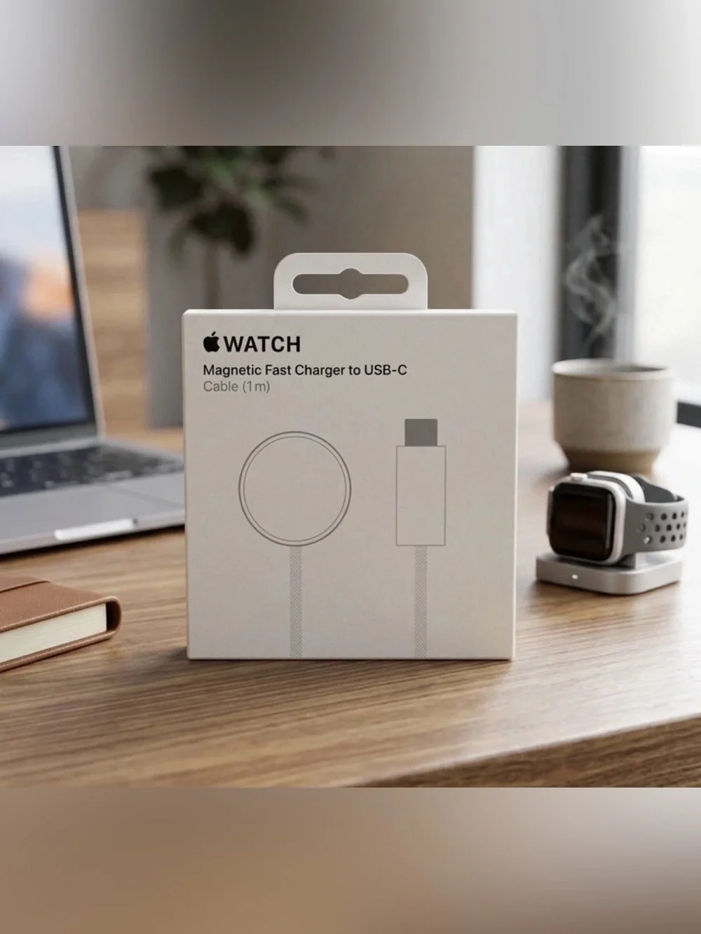 Apple Watch Magnetic Fast Charger to USB‑C - White